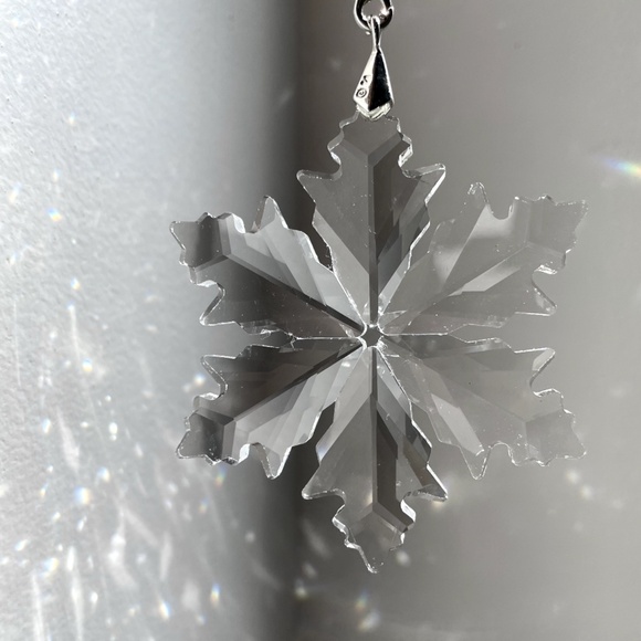 Crystal Snowflake Sun Catcher Christmas Tree Decor Czech Bohemia Crystal Gift - Picture 6 of 7